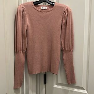 Merci apricot pinkish sweater top. Worn once. Excellent condition.